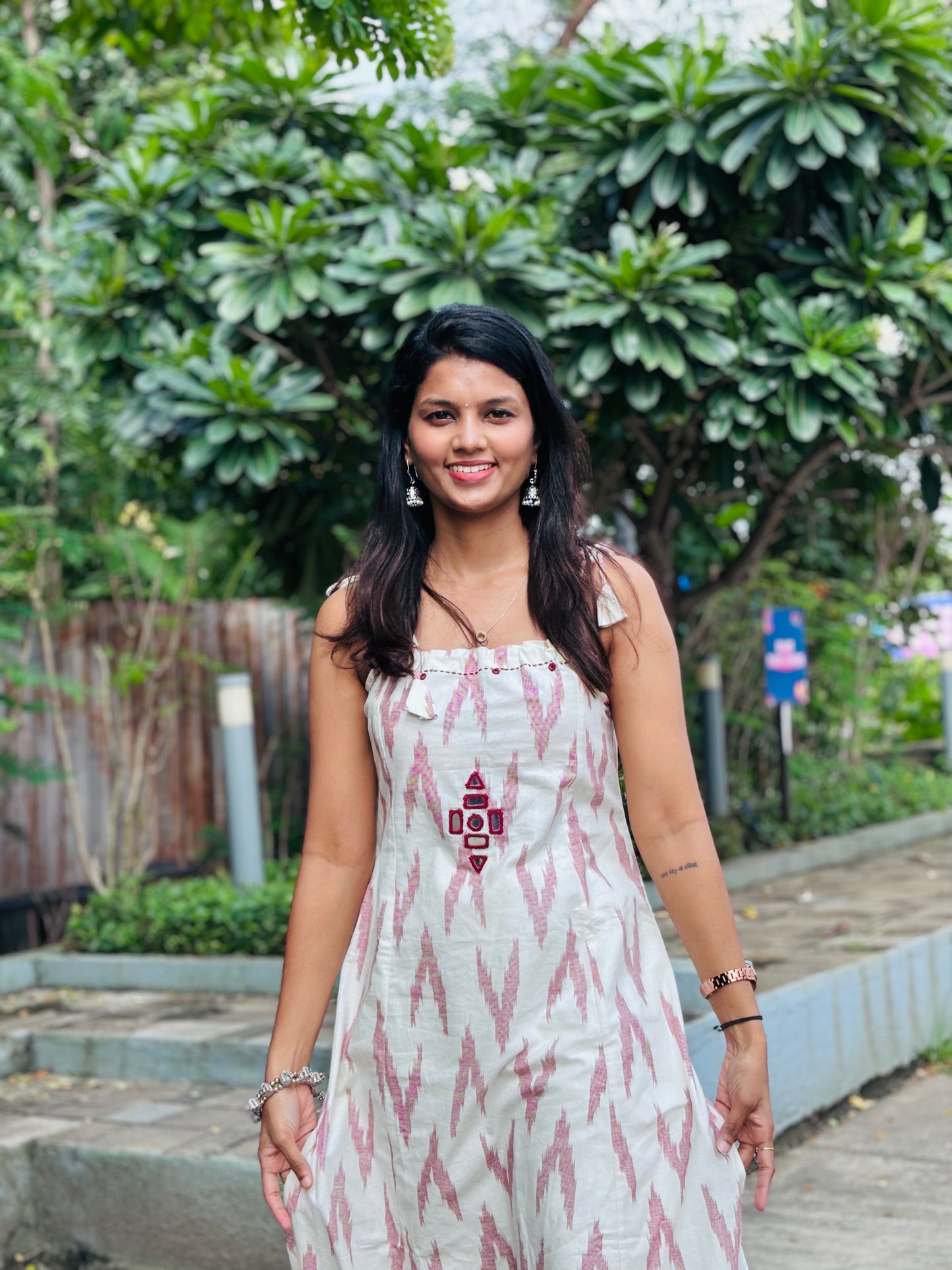 Saanjh Coordset – Hand-Printed 100% Cotton Sleeveless Top & Pants
